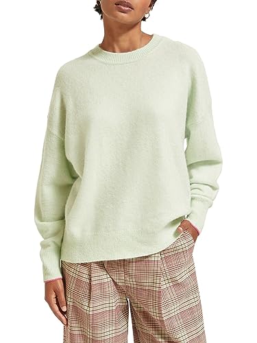 Scotch & Soda Damski sweter Fuzzy Crew Neck, Light Mint 0680, L