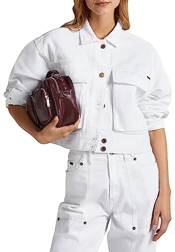 Pepe Jeans Kurtka damska Frankie, Biały (denim), M