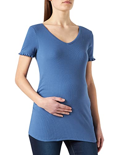 Esprit Maternity Koszulka damska z krótkim rękawem, Błękitny - 404, 34 PL