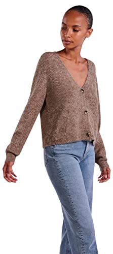 PIECES PCELLEN damski sweter z dzianiny, Fossil, XS