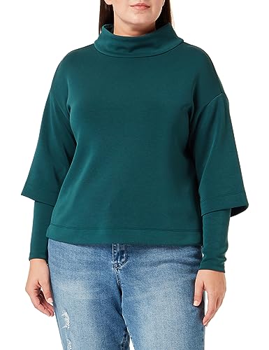 s.Oliver BLACK LABEL Bluza damska z długim rękawem zielona 40, zielony, 40