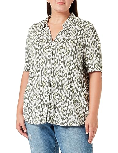 GERRY WEBER Edition Damska koszulka polo, 870079-44106, zielony nadruk, 34, Zielony nadruk, 34