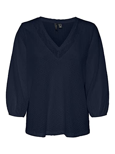 VERO MODA Damski top, granatowy blezer, XL