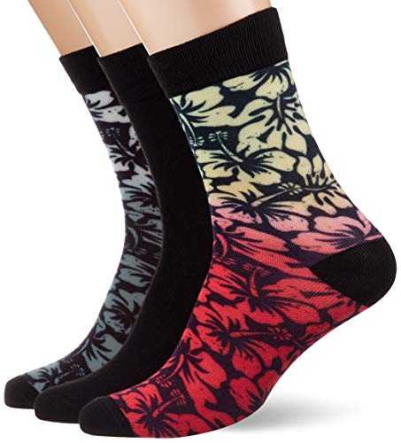 Urban Classics Skarpety uniseks Flower 3-pak, skarpety sportowe dla mężczyzn i kobiet, rozmiary 35-50