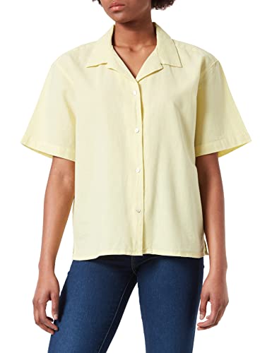 JJXX koszula damska JXLisa Comfort Fit lniana, Elfin Yellow, L