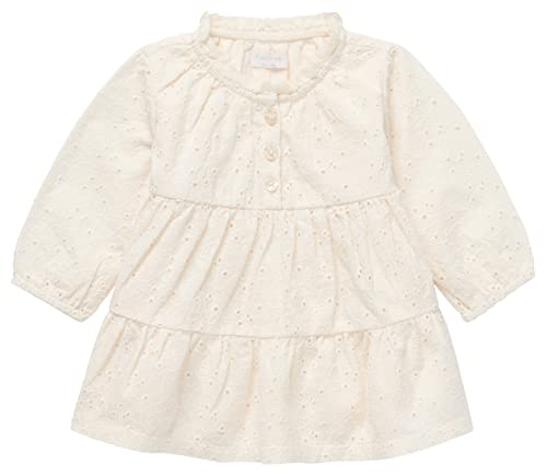 Noppies Baby Baby-Mädchen Girls Dress Longsleeve Leawood sukienka dziecięca, Butter Cream-P959, 80
