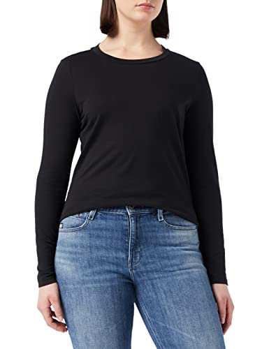 VERO MODA Damska koszulka Vmpaula L/S Noos, czarny, M