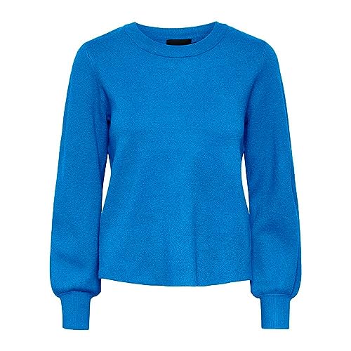 PIECES Damski top z dzianiny PCJENNA, błękit francuski, XS