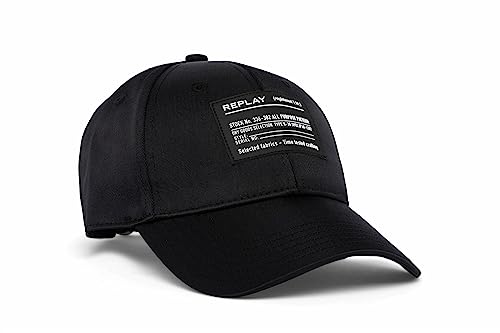 Replay Czapka męska, 098 BLACK, jeden rozmiar