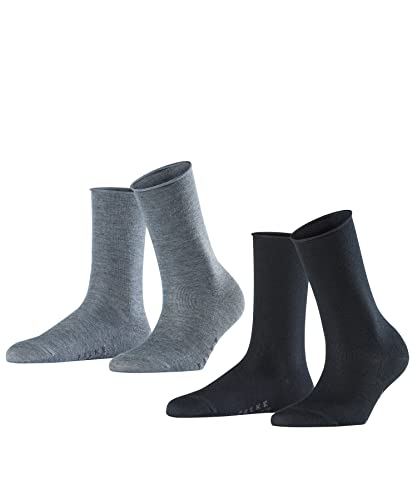 FALKE Kobiety Skarpety Active Breeze 2-Pack W SO Trwały Lyocell jednokolorowe 2 Pak, Wielokolorowy (Sortiment 0020), 35-38