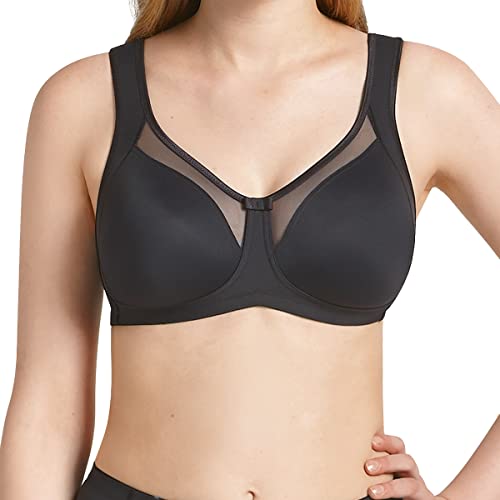 Anita 5859-001 damski biustonosz typu Clara Black bez fiszbin, Czarny (Schwarz 001), 100B