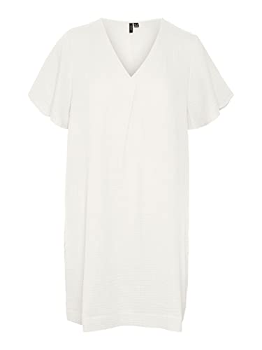 VERO MODA Damska sukienka Vmnatali Nia Ss Short Dress WVN, Snow White, S