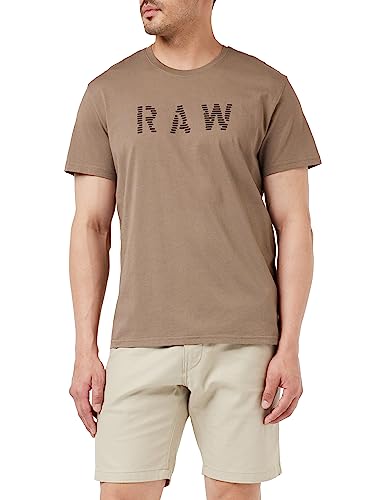 G-STAR RAW Raw T-Shirt męski, Brązowy (Deep Walnut D22776-c506-b743), S