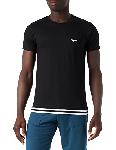 Trigema Męski T-shirt 62120, czarny, standardowy