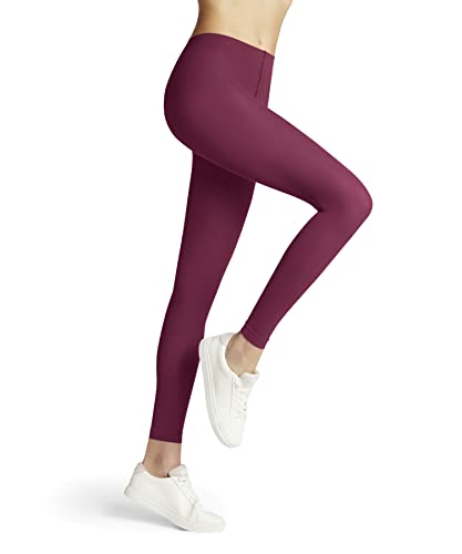 FALKE Kobiety Legginsy Pure Matt 50 DEN W LE Półprzezroczyste 50 Den Trwałe półprzezroczyste jednokolorowe 1 Sztuka, Różowy (Hot Coral 8025), S