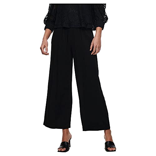 ONLY Spodnie damskie o szerokich nogawkach, czarny, XL