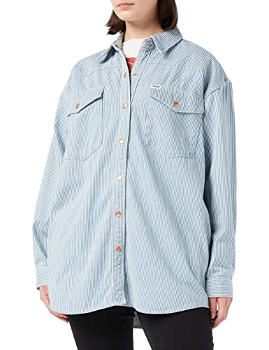 Wrangler Damska bluza dżinsowa Jumbo, Hick Horay, XL