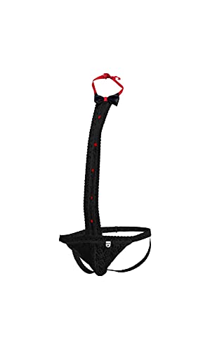MOB Eroticwear Erotyczne stringi 81323 stringi erotyczne czarne S/M