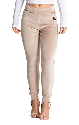 Gianni Kavanagh Damskie spodnie do biegania w kolorze beżowym That's Hot Joggers, beżowy, L