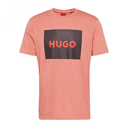 HUGO T-shirt męski, Średni, różowy, 665, XL