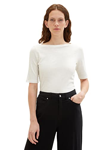 TOM TAILOR Damska koszulka Basic, 10315 - Whisper White, XXL