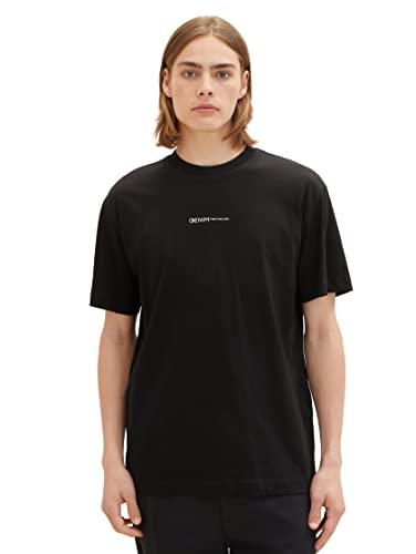 TOM TAILOR Denim T-shirt męski, 2999 - Black, L
