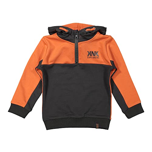 Koko Noko Bluza chłopięca, Dark Grey + Faded Orange, 9 miesi?cy