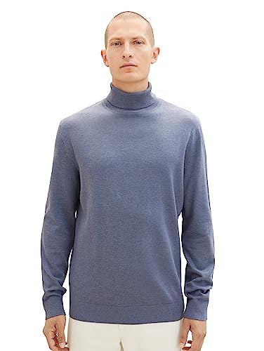 TOM TAILOR sweter męski, 18964 - Vintage Indigo Blue Melange, M