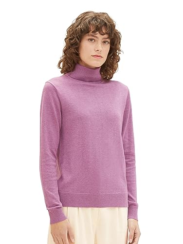 TOM TAILOR Sweter damski, 33963 - Mauvy Plum Melange, XL