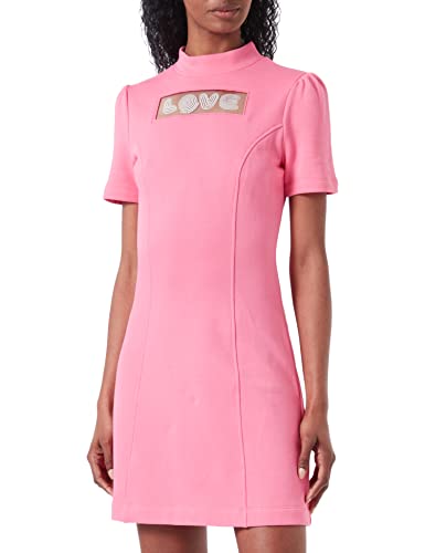 Love Moschino Damska sukienka z krótkim rękawem, fuksja, rozmiar 38, Fuchsia, 38