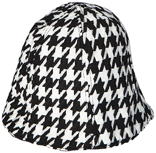 Sisley Czapka damska HAT 6HKYWA00D, czarno-biała piied de Poule 901, S (2 sztuki)