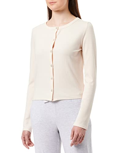 Triumph Women's Natural Spotlight Rib kardigan góra od piżamy, Fresh Powder, 38, Powder Fresh Powder, 38