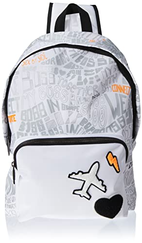 BOSS Męski plecak Lotus_Backpack, rozmiar uniwersalny, White100, jeden rozmiar