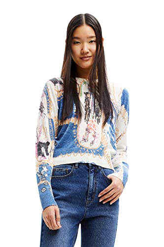 Desigual Sweter damski, biały, S