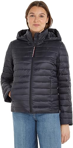 Tommy Hilfiger Damska kurtka z wyściełanym logo CL LW, pustynne niebo, XL, Pustynne niebo