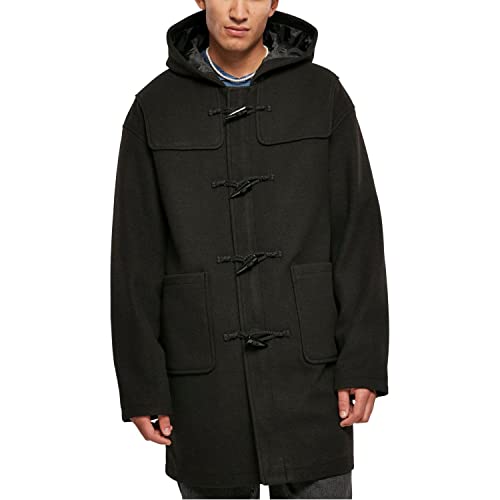 Urban Classics Płaszcz męski Duffle Coat, czarny, XL