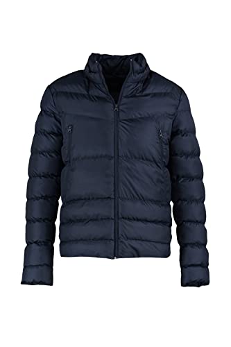 Trendyol Męski kołnierz stojący, zwykły, regularny płaszcz zimowy, granatowy, XL, granatowy, XL