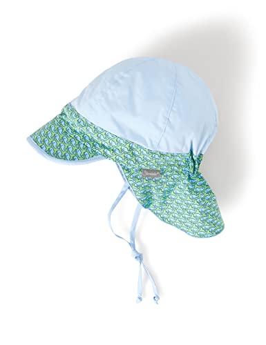 Sterntaler Baby czapka z daszkiem i ochrona kark kapelusz dla dzieci, Niebieski (Himmel 325), 41 (Taglia unica: 41)