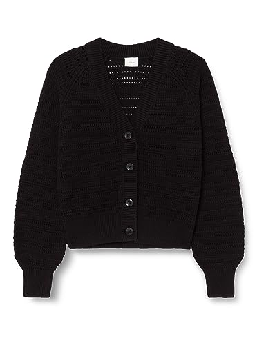 s.Oliver Dziewczęcy kardigan, czarny, 164 cm