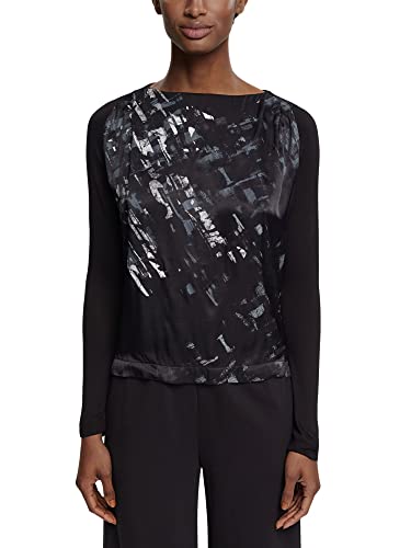 ESPRIT Collection Damska koszulka 102EO1K329, 001/BLACK, M