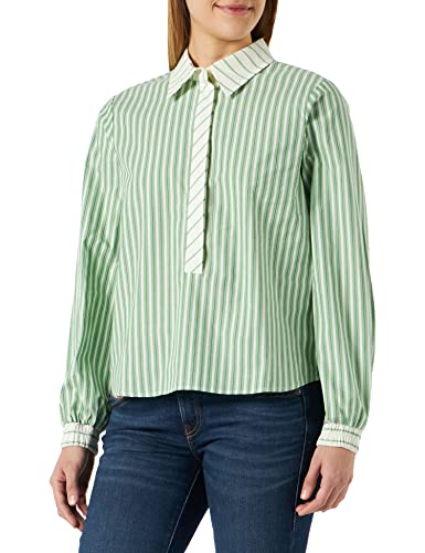 Part Two Sada Relaxed fit Długi rękaw Koszula damska, Greenbriar Stripe Mix, 36