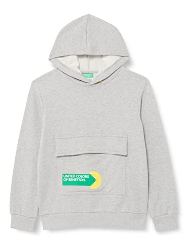 United Colors of Benetton Chłopięca bluza, Melange Light Grey 501, 110 cm