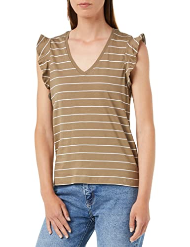 ONLY Women's ONLMAY S/S Frill Top Box JRS T-Shirt, Mermaid, S, Mermaid, S