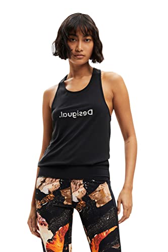 Desigual Koszulka damska bez rękawów, czarny, M