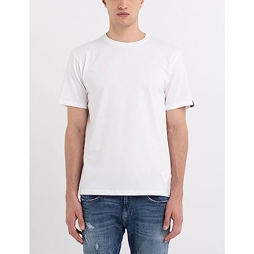 Replay T-shirt męski, 001 White, S