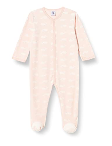 Petit Bateau Pończochy Pijama Dziewczynka, Różowy/Biały, 12 miesi?cy