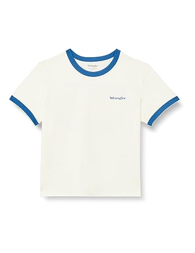 Wrangler Damska koszulka z krótkim rękawem, Worn White, S