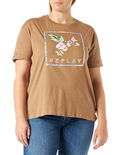 Replay Koszulka damska, 842 błoto, XS