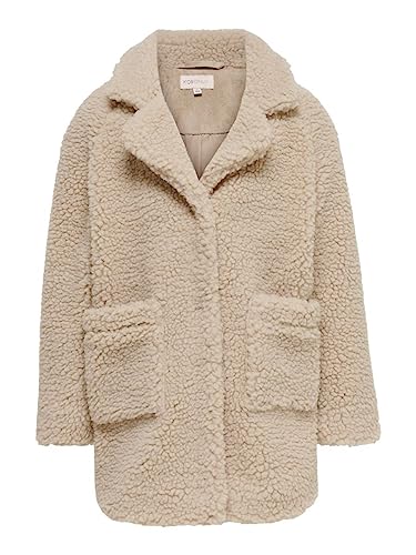 ONLY Dziewczęcy płaszcz Only Girl Sherpa 158cuban kurtka piaskowa, Cuban Sandand, 158 EU, Cuban Sand, 158 cm