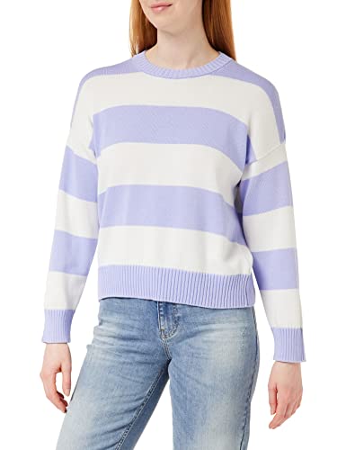 United Colors of Benetton Sweter damski, Liliowy wzór w paski 904, S